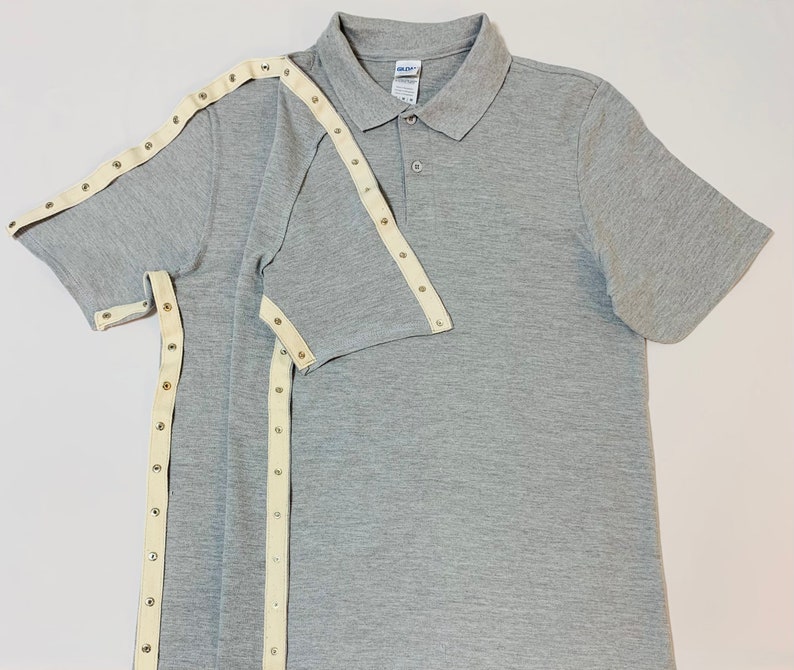 Mens Polo Shirt Rotator Cuff/shoulder Surgery Rehab Wear. Etsy