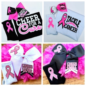 Pink Ribbon/ Breast Cancer Bows, Socks & Gear Personalized