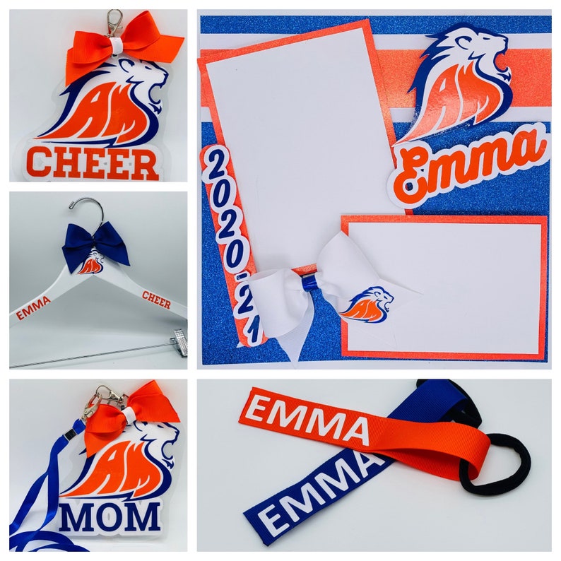 Cheer / Dance Pom Name Tag Pair Etsy
