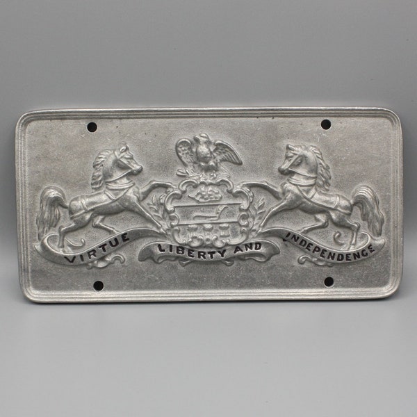 Front License Plate - Pennsylvania State Seal