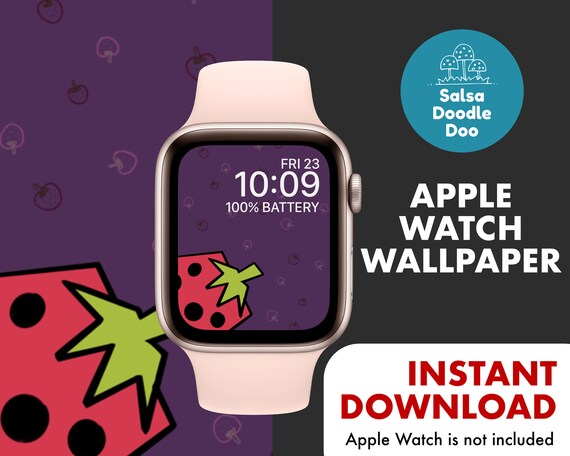 Apple Watch Leder Glitzer Riemen - lila - 123watches B.V.