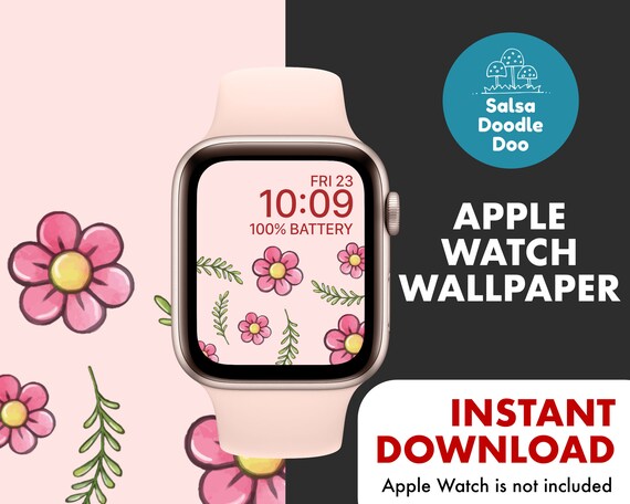Grazioso fiore rosa Smart Watch Wallpaper sfondo rosa | Etsy Italia