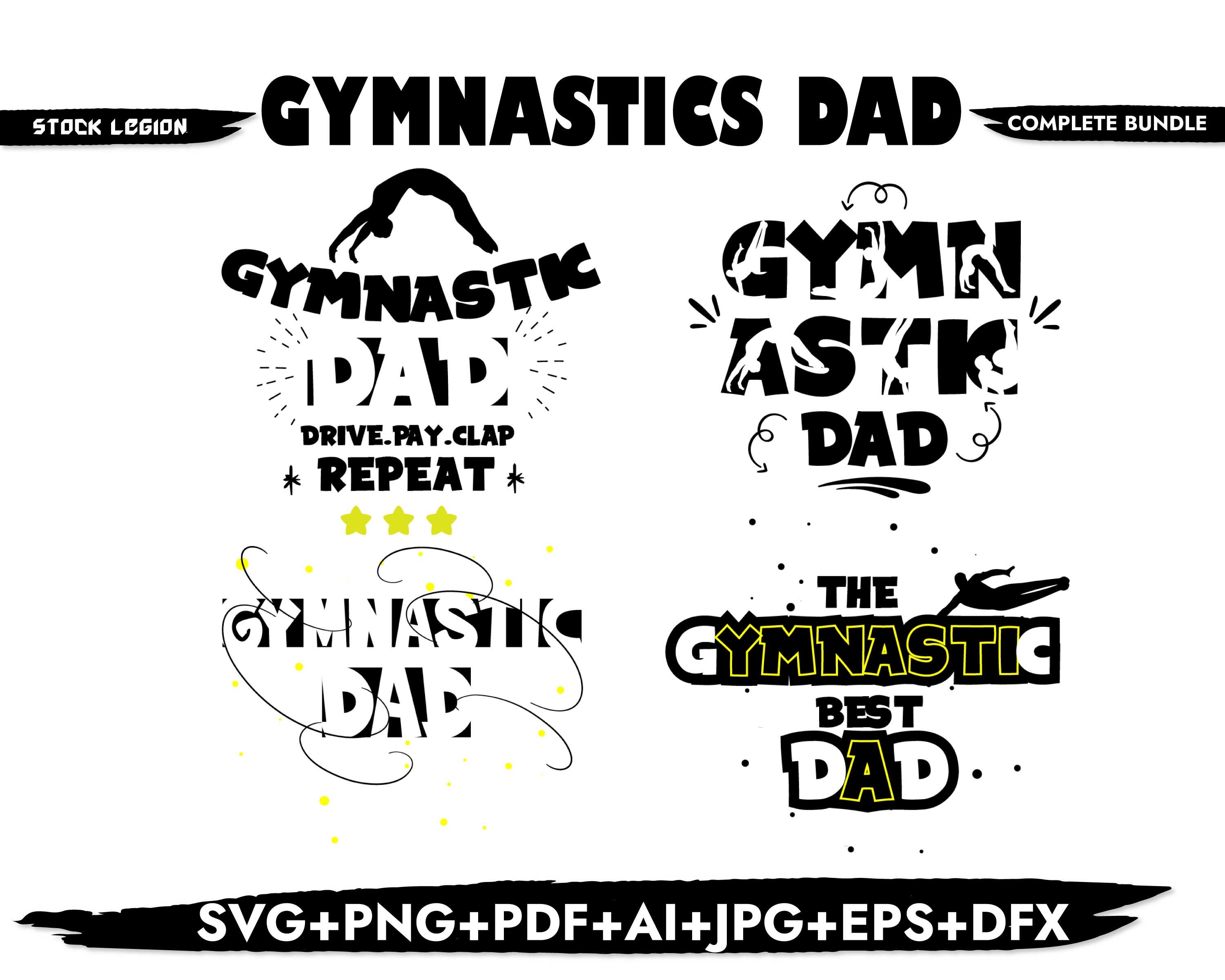 Download 16 GYMNASTIC DAD SVG / Svg bundle / Gymnast svg / Cheer dad | Etsy