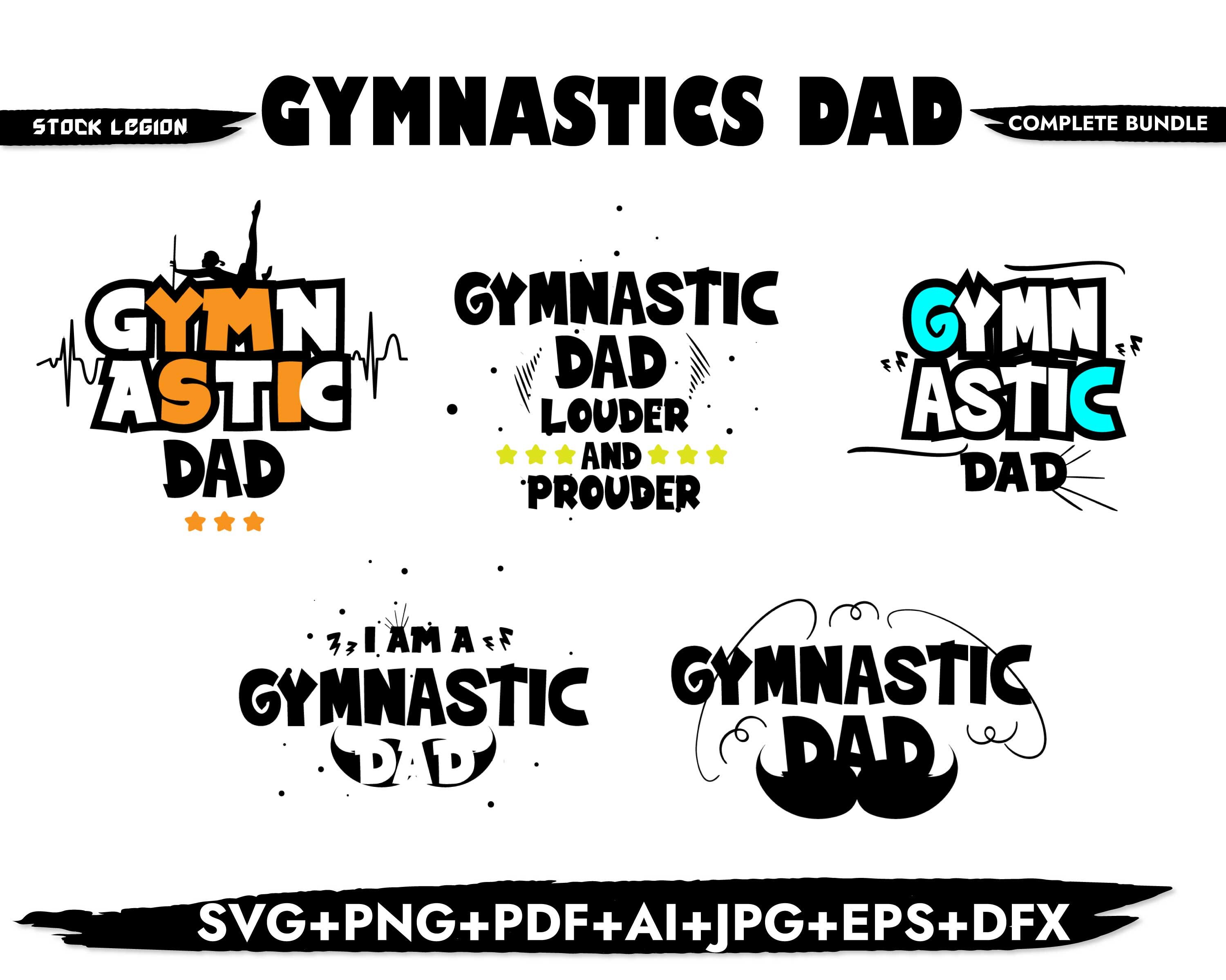 Download 16 GYMNASTIC DAD SVG / Svg bundle / Gymnast svg / Cheer dad | Etsy