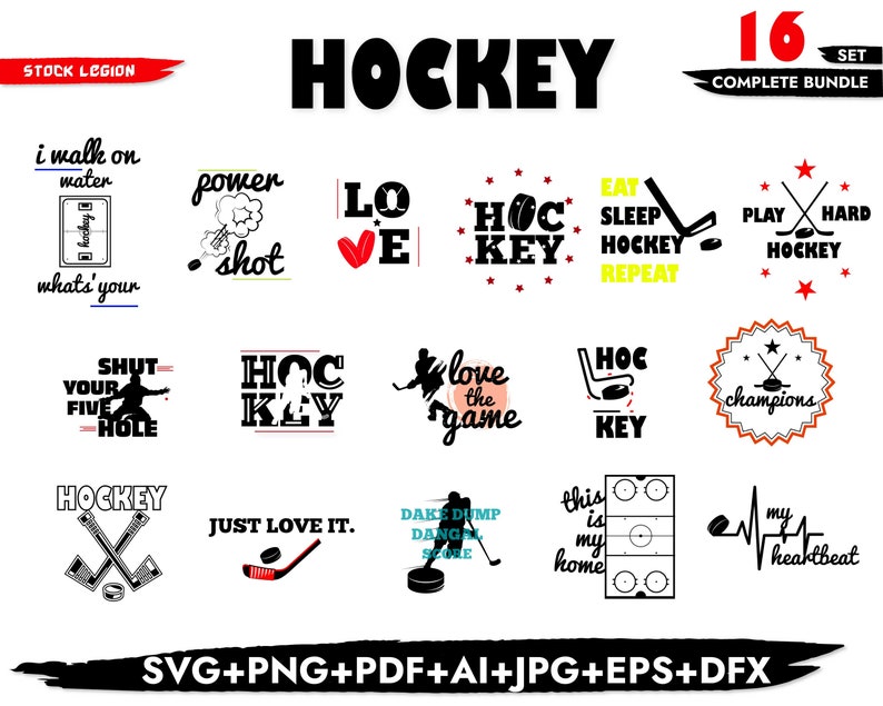 Download 16 HOCKEY SVG / Svg bundle / Svg designs / Hockey png ...