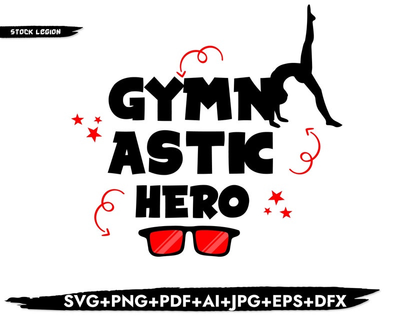 GYMNASTIC DAD SVG Gymnastic Hero Cricut svg / Png / Pdf / | Etsy