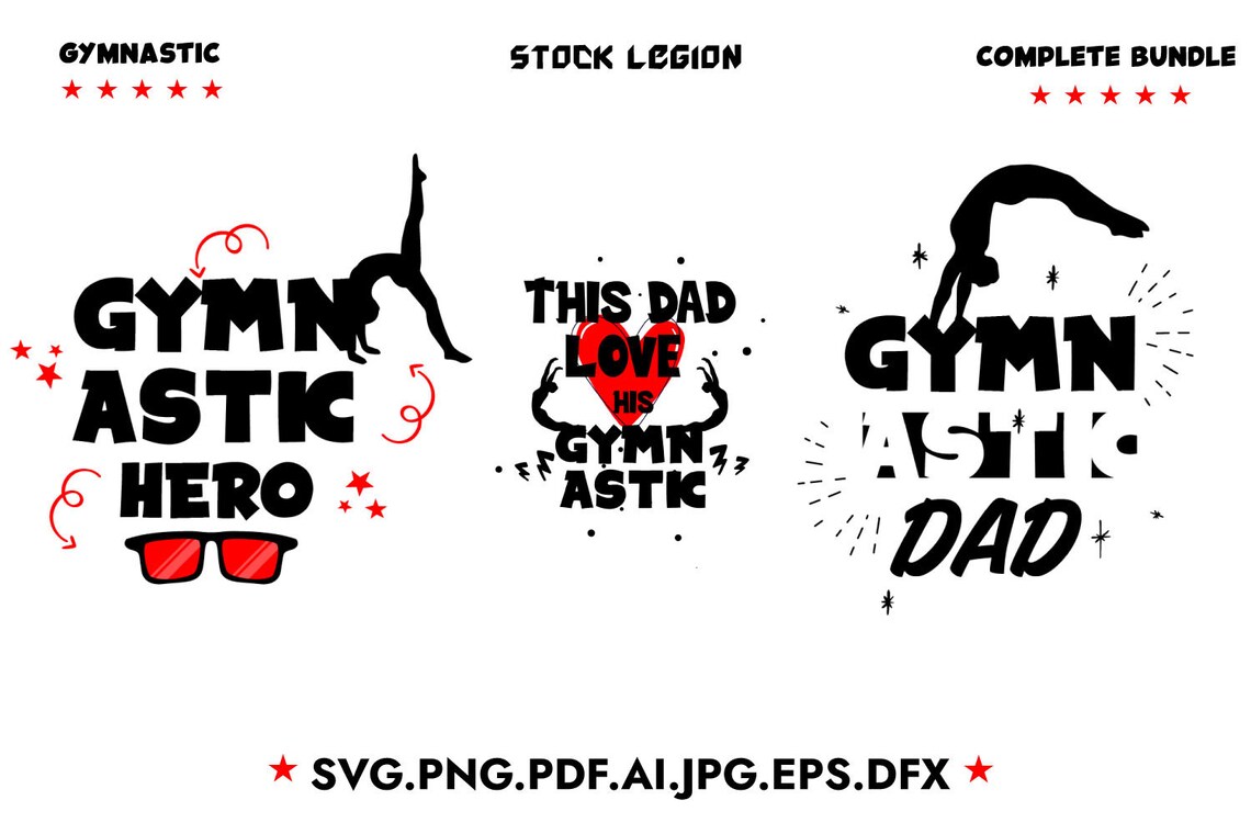 Download 48 Gymnastic svg / Svg bundle / Gymnastics dad svg / | Etsy