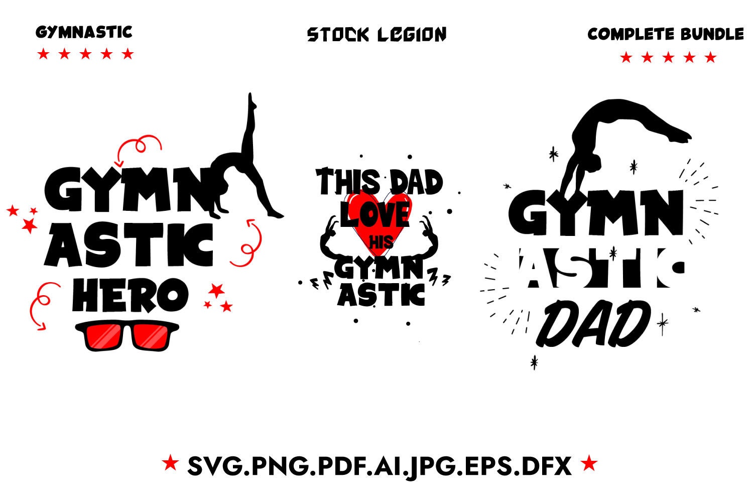 Download 48 Gymnastic svg / Svg bundle / Gymnastics dad svg / | Etsy