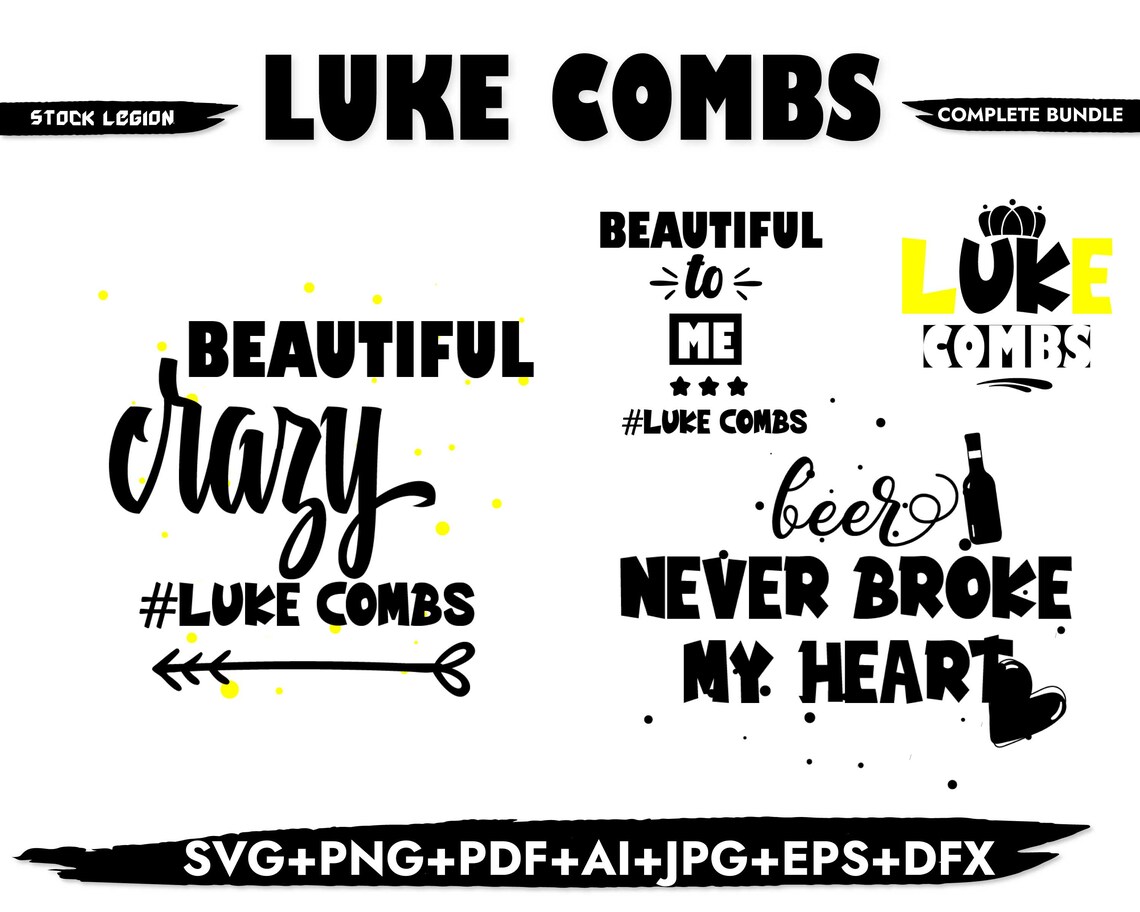 16 LUKE COMBS SVG / Svg bundle / Country music svg / Luke ...