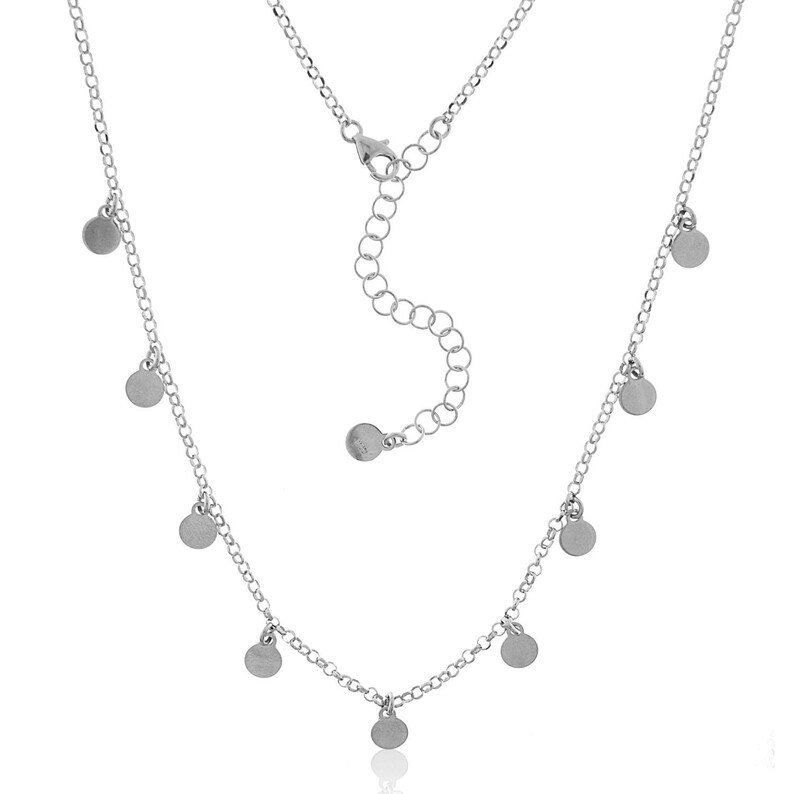Chapas Necklace Silver Bohemian Necklace Silver Inserts Necklace Hippie Women/'s Choker Sterling Silver Boho Women/'s Necklace Silver Choker