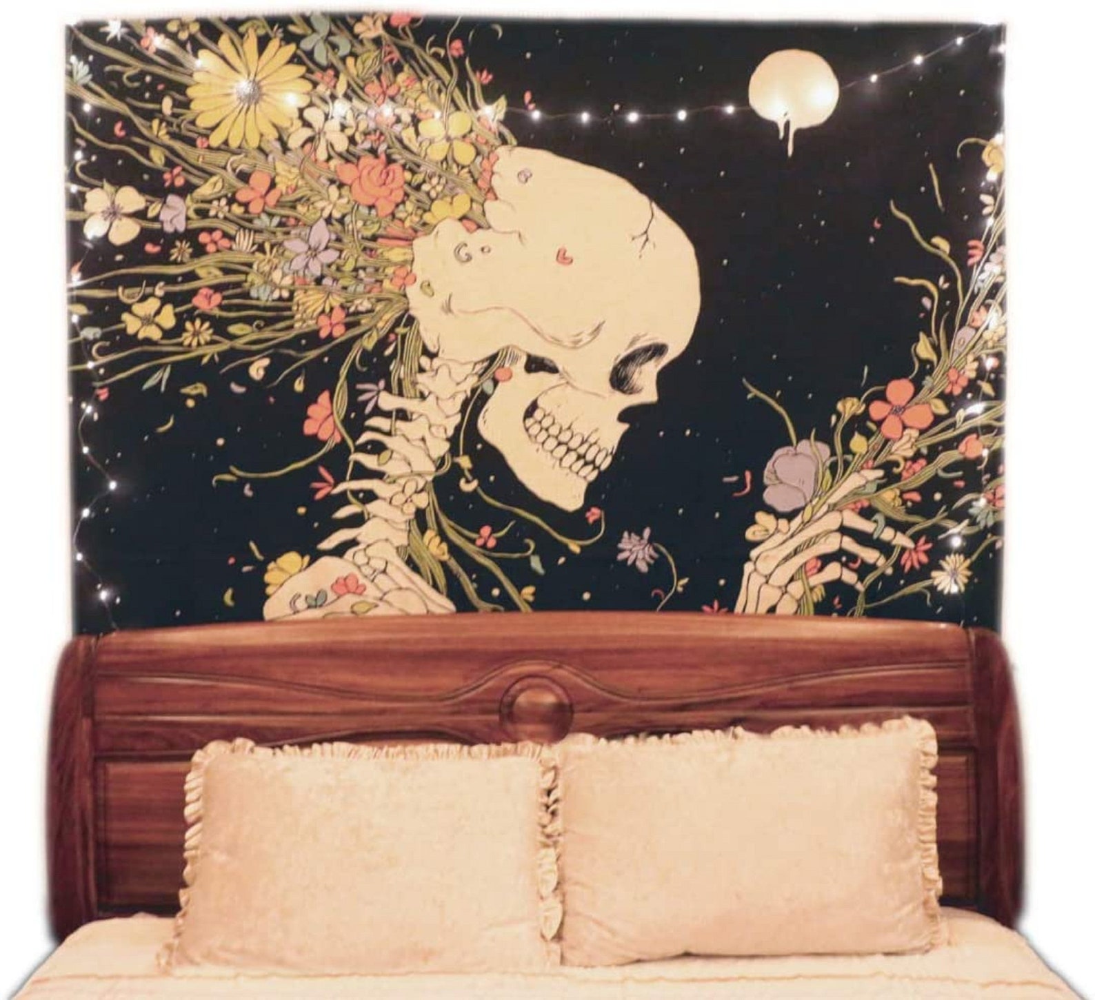 Marudhara Skull Tapestry Skeleton Tapestries Room Decor Hippie Etsy