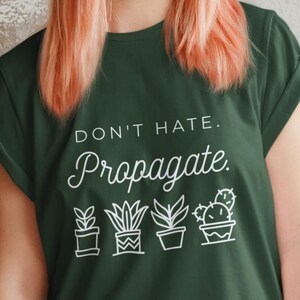 No odies la propagación (SVG), archivos SVG de camisetas de plantas para Cricut, regalo SVG para amantes de las plantas
