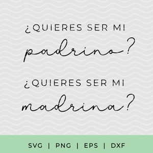 Quieres ser mi madrina SVG, proposta Padrino svg, madrinha svg, proposta madrinha, arquivos cortados de padrinhos