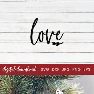 Love Svg File, Christmas Decorations Cut, Christmas Balls Svg Clipart, Christmas Decorations Ornaments, Swirly Christmas Words Cutting File