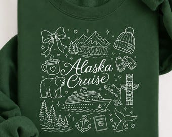 Alaska cruise png, Alaska vakantie shirtontwerp, cruise shirt png, Alaska cruise graphic, schattig reis-T-shirt digitale download