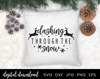 Dashing Through Svg Etsy