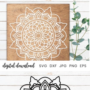 Download Mandala Art Svg Mandala Svg Cut File Mandala Tapestry Etsy PSD Mockup Templates