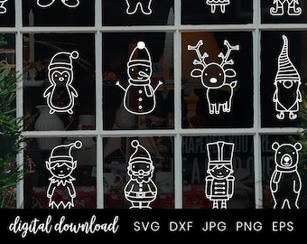 Download Christmas Window Svg Etsy