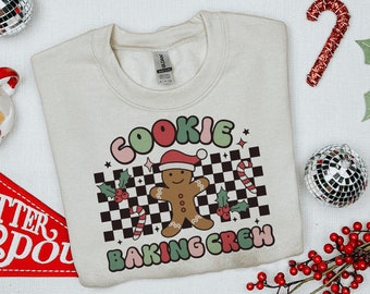 Cookie Baking Crew, Christmas Sublimation, Christmas Crew, Gingerbread Cookie Png, Gingerbread, Christmas Checkers, Cute Christmas Sweater