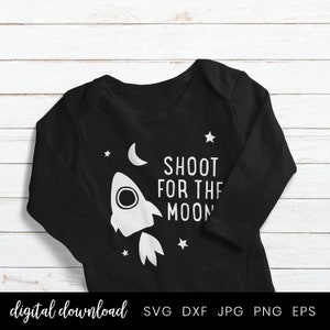 Star Moon Clipart, Space Svg Datei Neues Baby, Neugeborenes Baby Mädchen Junge Svg Datei, Kinder Svg Designs, Iron on Transfer Svg Designs