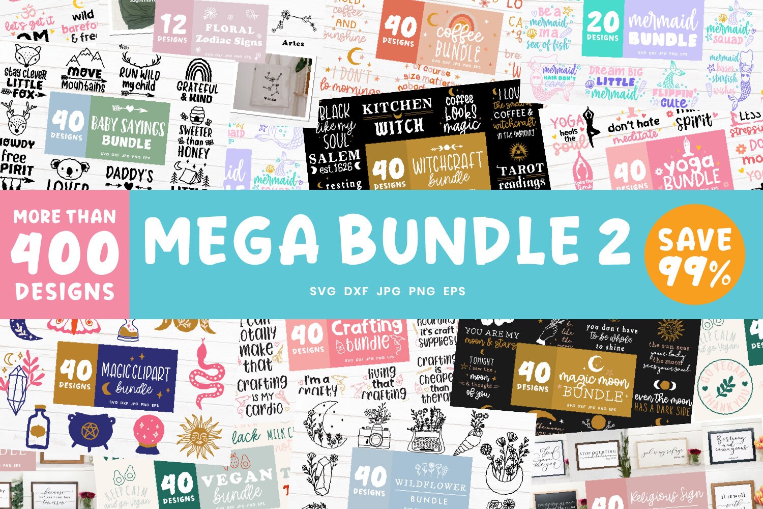 Enormous Svg Bundle, 400 Ultra Mega SVG Bundle, Mega SVG Bundle Cut ...