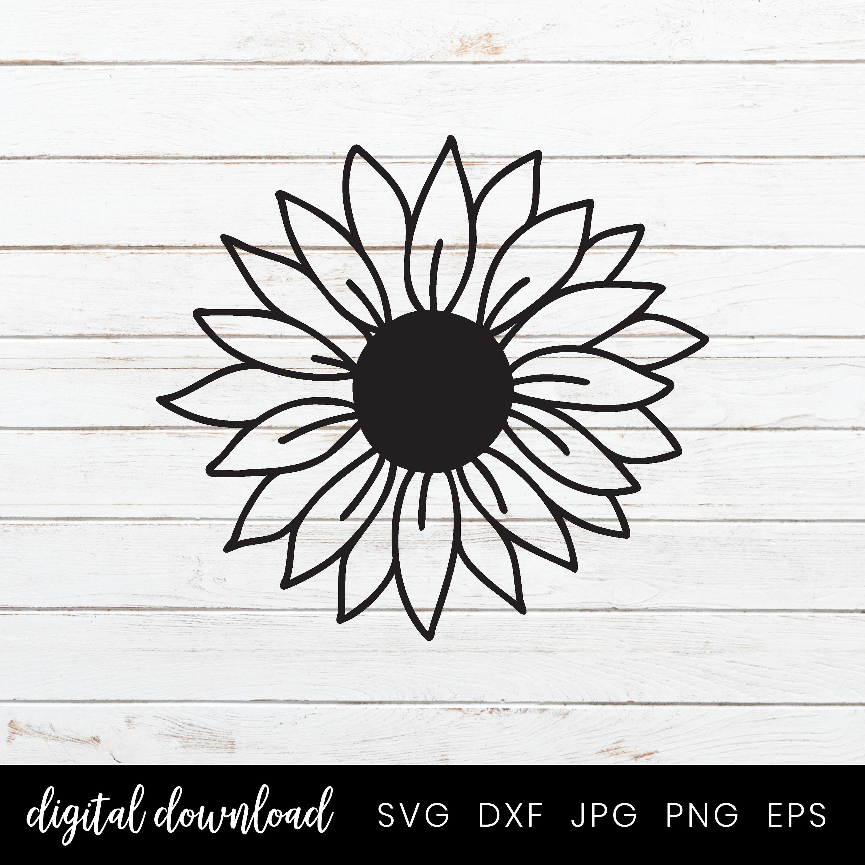 Sunflower Svg Bundle, Flower Cut File for Cricut and Silhouette ...