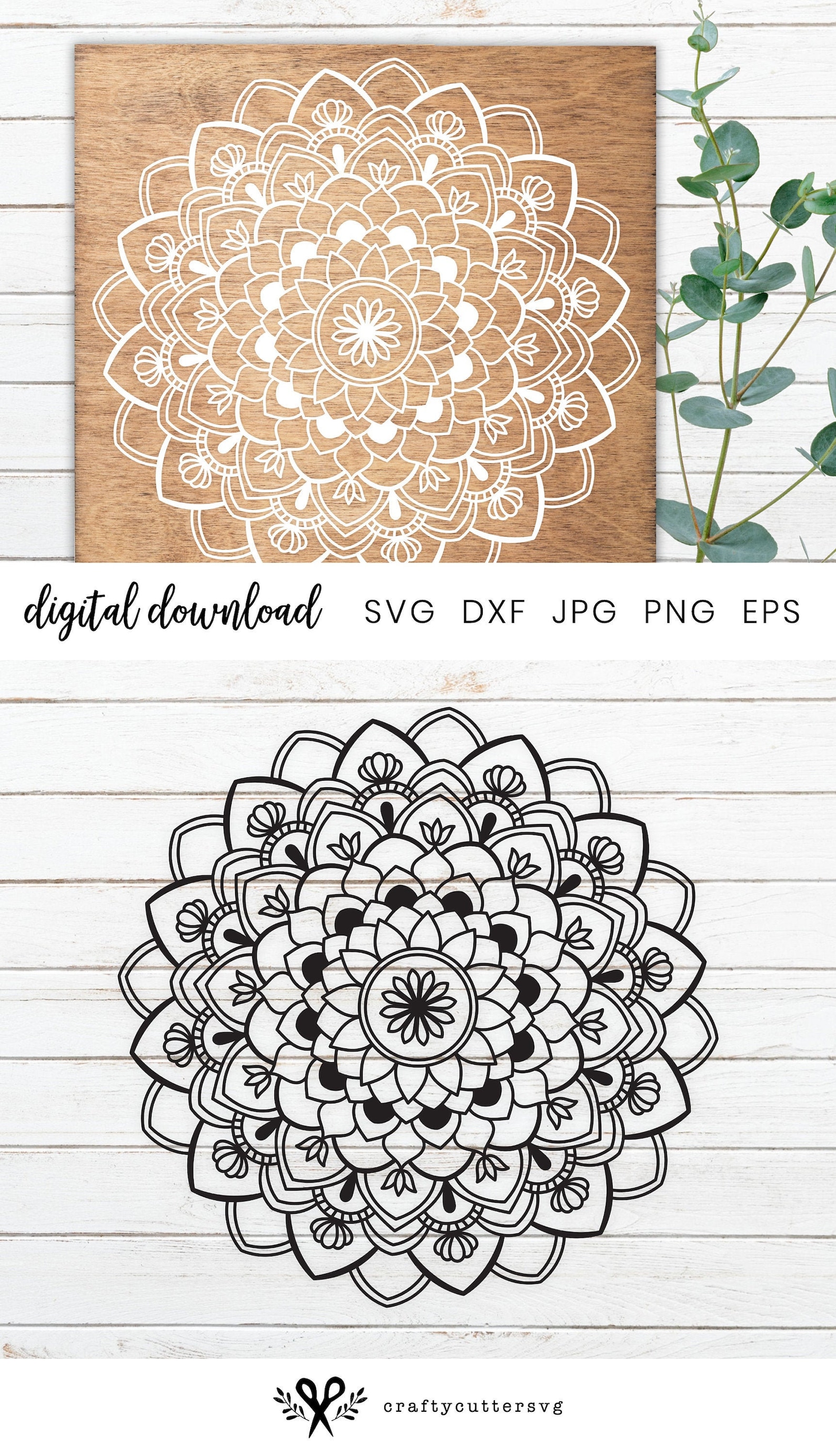 Mandala Svg Files for Cricut Mandala Wall Art Svg Cut File - Etsy