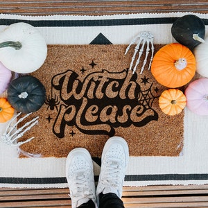 OurWarm Fall Door Mat Outdoor Welcome Mat for Front Door, Entryway  Halloween Doormat with Non-Slip PVC Backing, 30'' x17'' Coir Funny Door  mats Front