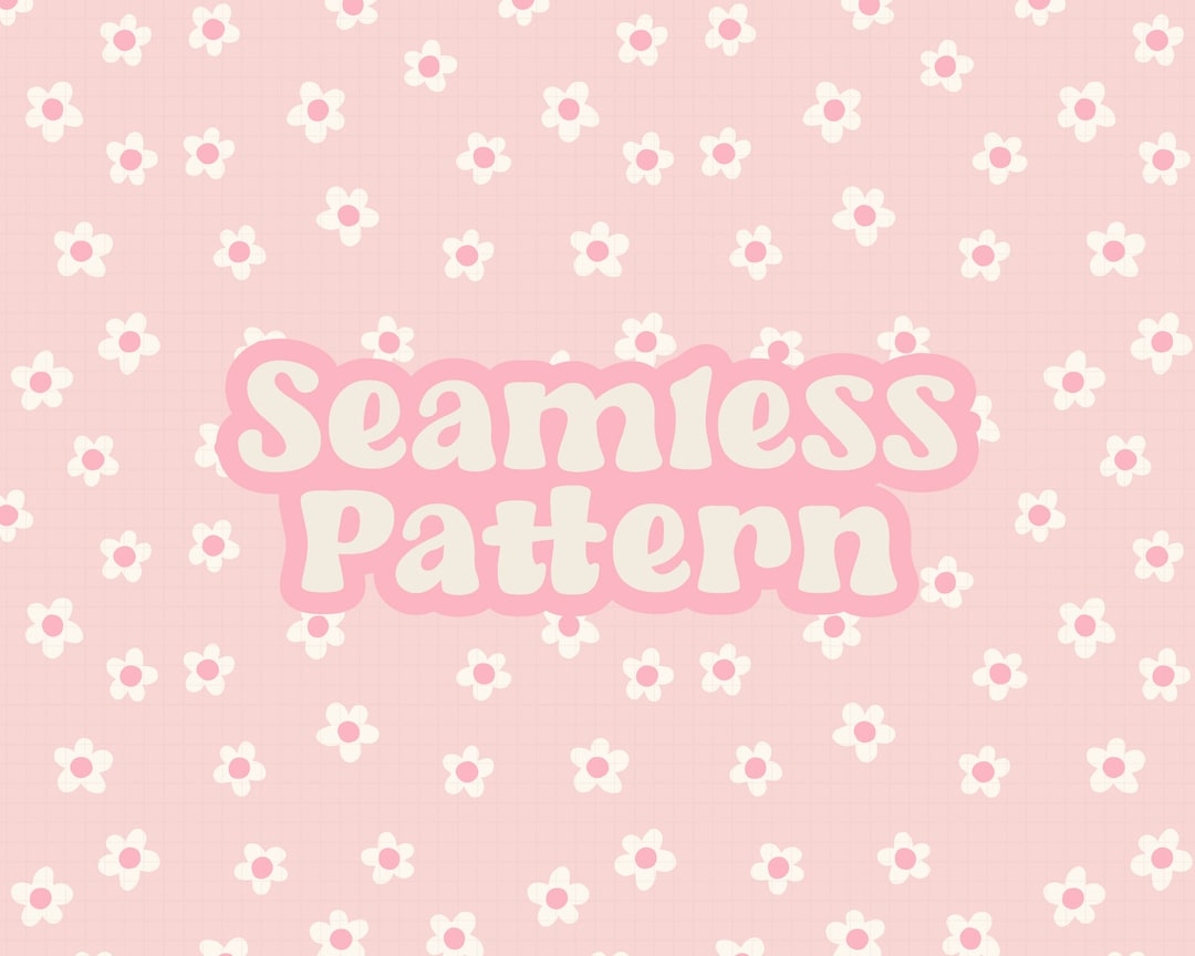 Cute Flower Pattern, Pink Flowers Pattern, Pink Seamless Pattern, Girly ...