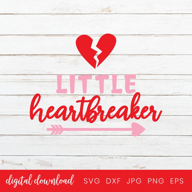 Download Little Heartbreaker Svg Boys and Girls Valentines Svg | Etsy