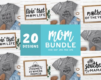 Mother's Day Svg Bundle, Mothers Day Gifts Bundle, Gift For Mom DIY, Mothers day Card, Mothers T-Shirt SVG, Mothers Day SVG Cut File Bundle