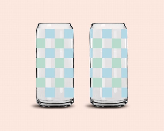 Libbey Glass Svg, Checkered Pattern