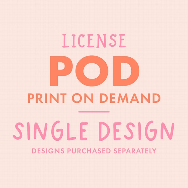 Pod License Etsy