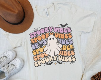 Spooky Vibes PNG, Halloween PNG Design, Sublimation Design, Spooky Png, Fall Png, Halloween Sublimation, Ghost Png, Retro Halloween