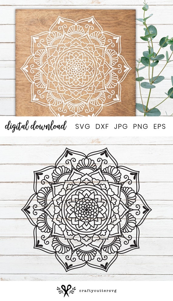 Download Mandala Art Svg Mandala Svg Cut File Mandala Vector Mandala Etsy