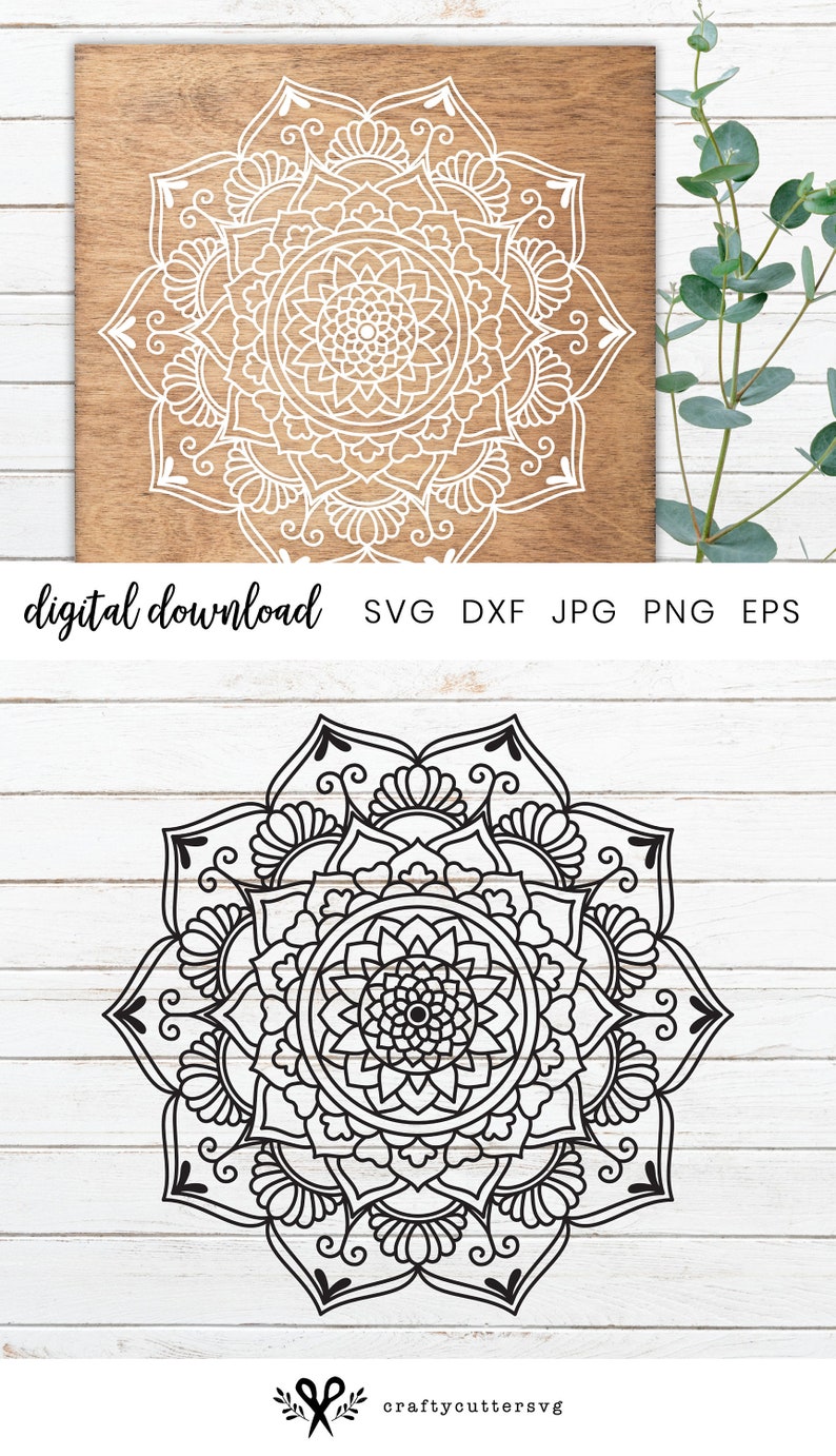 Download Mandala Art Svg Mandala Svg Cut File Mandala Vector Mandala Etsy PSD Mockup Templates