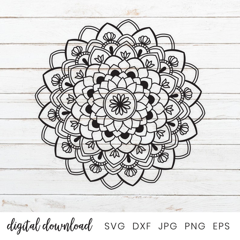 Download Mandala Svg Files for Cricut Mandala Wall Art Svg Cut File ...