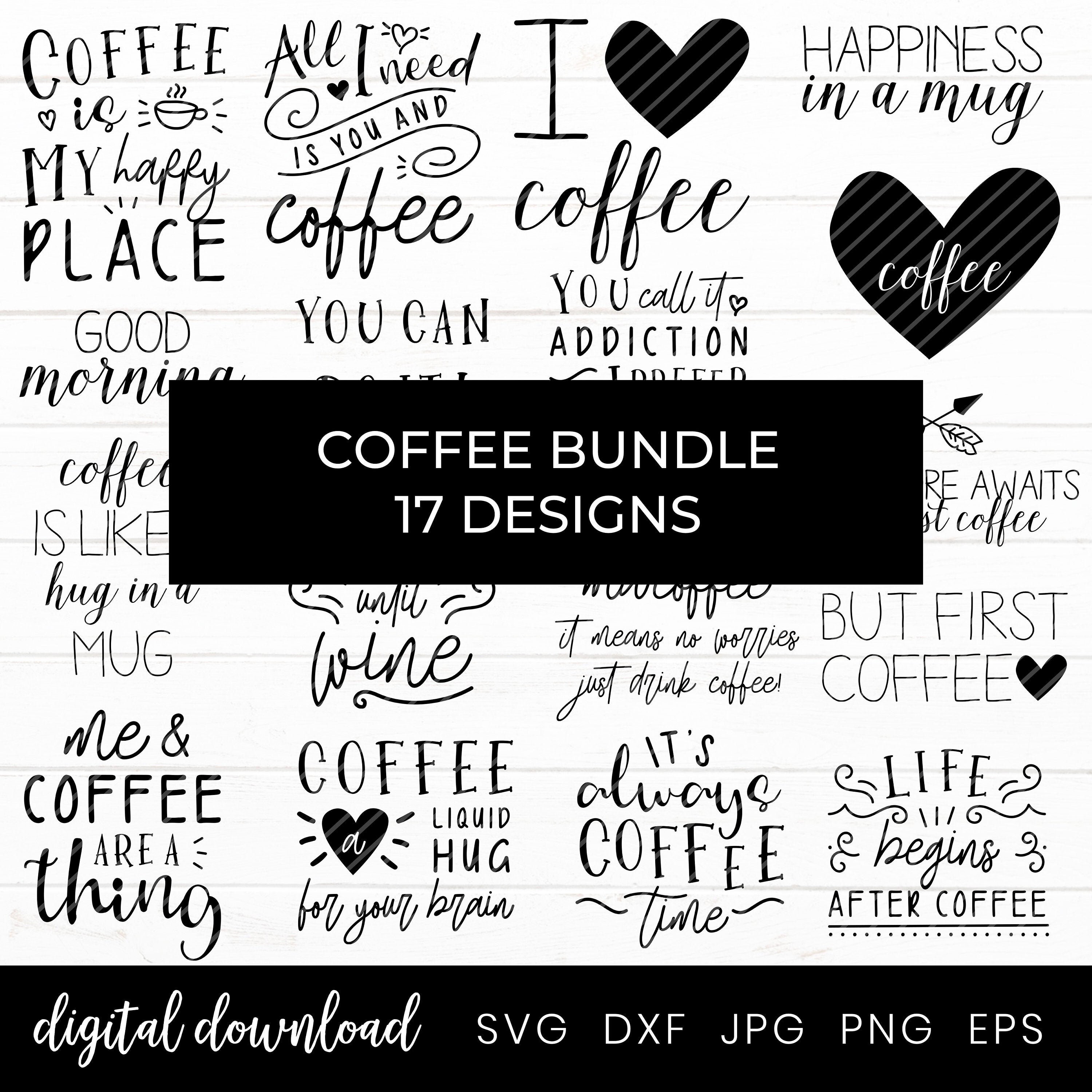 Download Funny Coffee Quote Svg Bundle Inspirational Coffee Mug Etsy