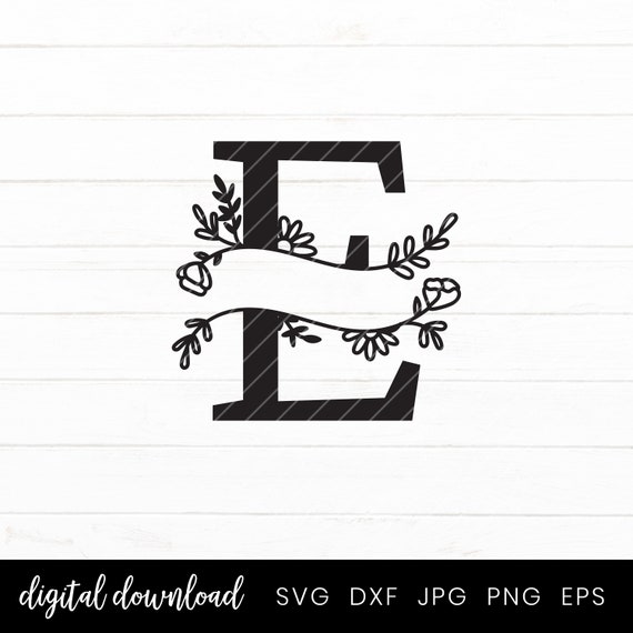 Download Split Monogram Letters With Hand Drawn Botanicals Svg Home Decor Family Sign Split Monogram Cut File W Monogram Split Alphabet Letter Clip Art Art Collectibles Deshpandefoundationindia Org