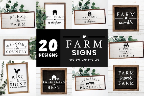 Farm Sign Svg Bundle, Farmhouse Signs Bundle, Farmers life bundle, Farmers market Signs, Farming sayings, Sign Making Bundle, Family Signs