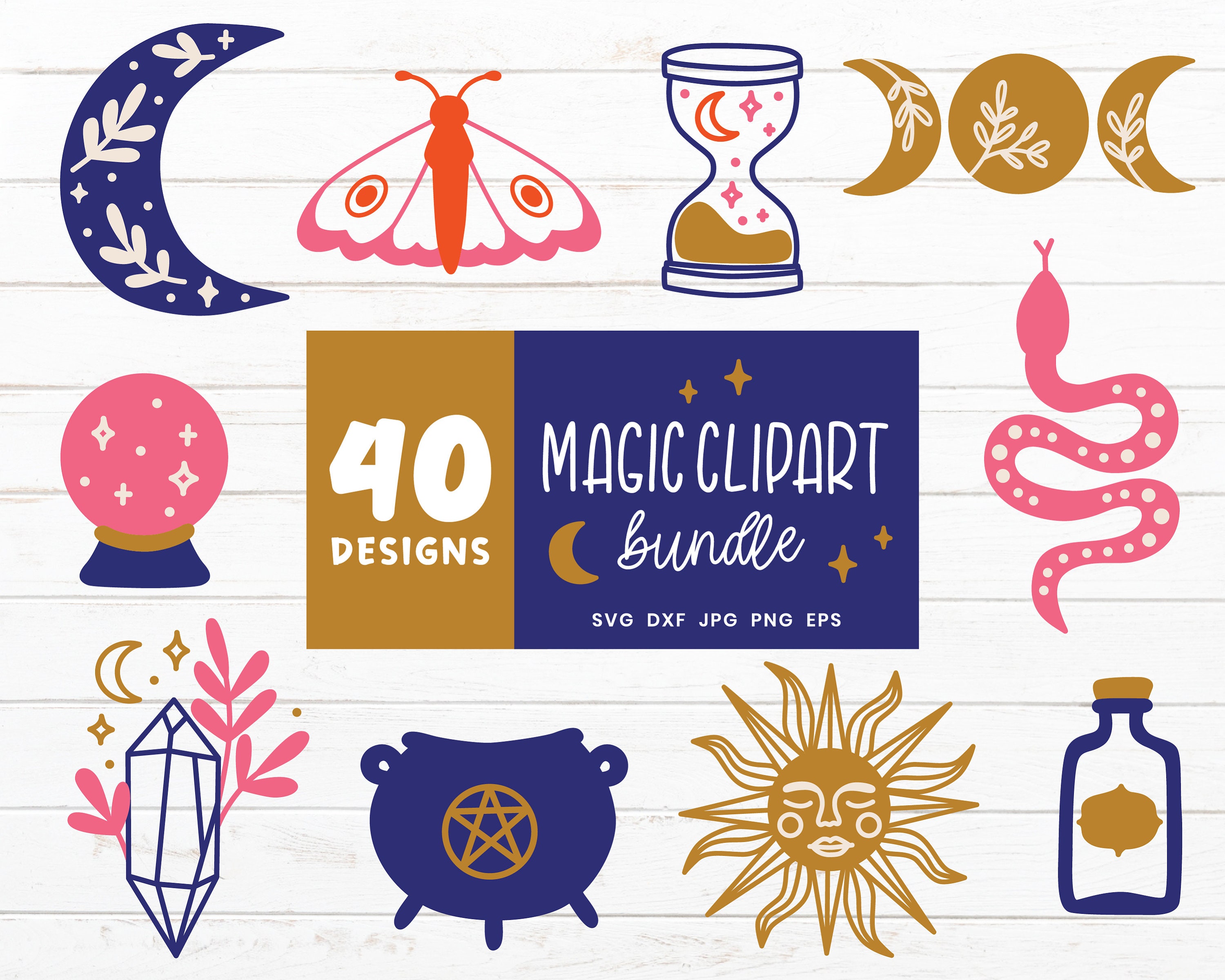Magic SVG Bundle, Witchcraft Svg Files for Cricut, Witch Svg Cut File ...