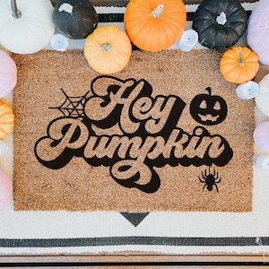 Fall Doormat Svg, Entry Way Rug, Autumn Decor, New Homeowner Gift, Halloween Welcome Mat