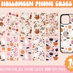 Halloween Png, Retro Halloween Sublimation, Phone Case Sublimation, iPhone Cover Png, Sublimation Template for Phone, Personalised Gift