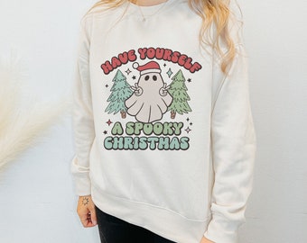 Christmas PNG, Ghost Christmas, Halloween Christmas, Christmas Cute Ghost, Spooky Christmas PNG, Christmas Ghost, Ghost PNG, Sublimation