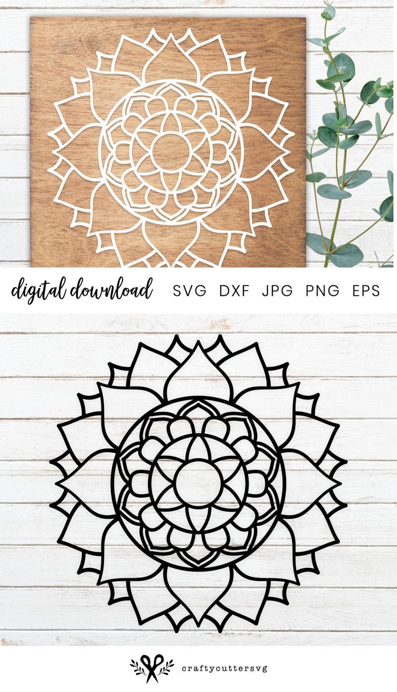 Download Mandala Svg File for Cricut and Silhouette Sun Decorative ...