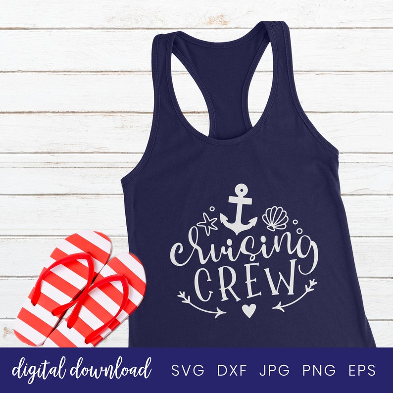 Cruising Crew Svg Anchor Beach Cruise Svg Shirts Cruise Ship | Etsy