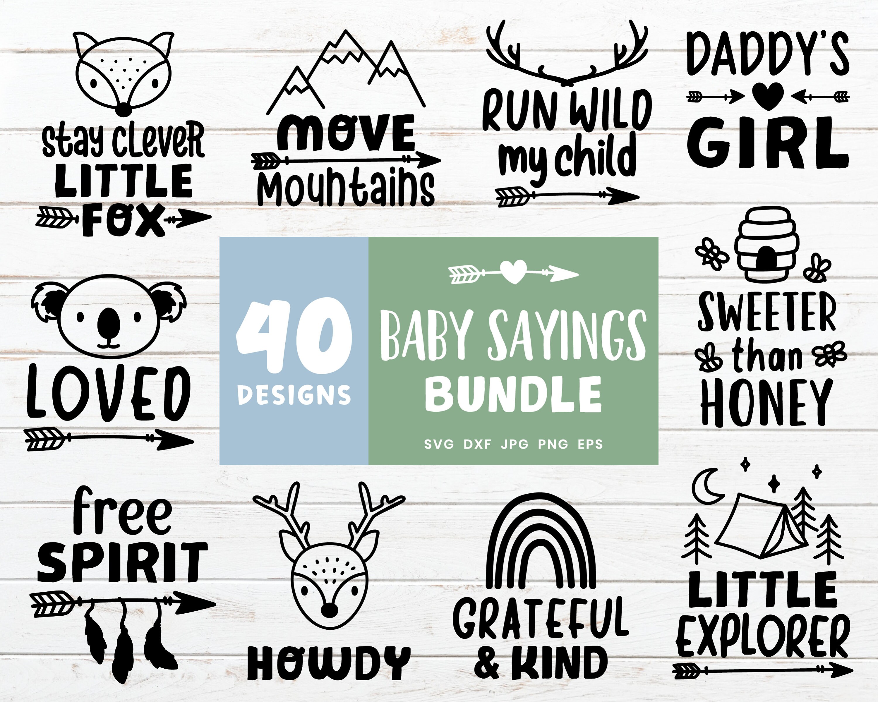 Baby Sayings SVG Bundle Cute Toddler Svg Bundle Kids Svg Cut - Etsy New ...