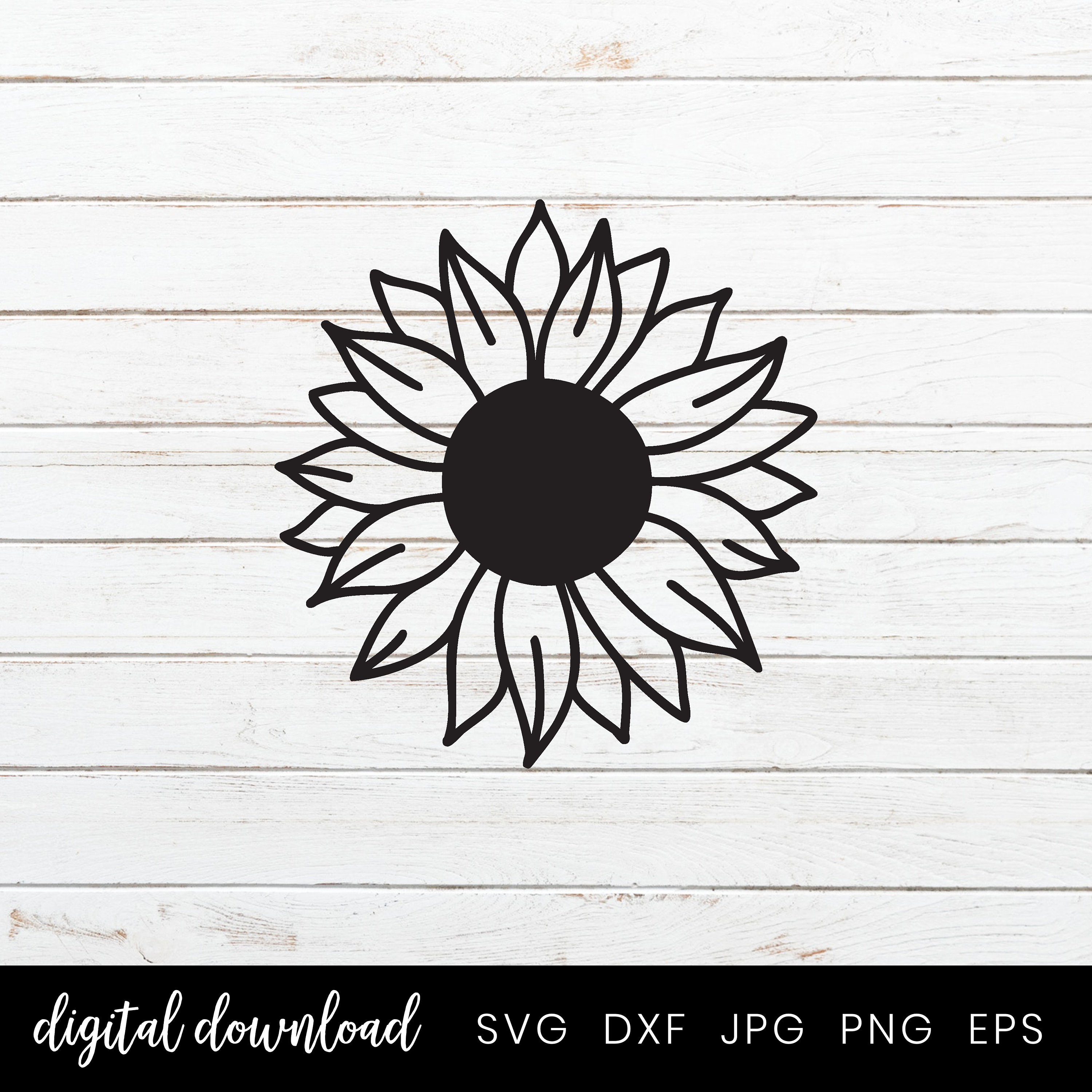 Sunflower Svg Bundle, Flower Cut File for Cricut and Silhouette ...