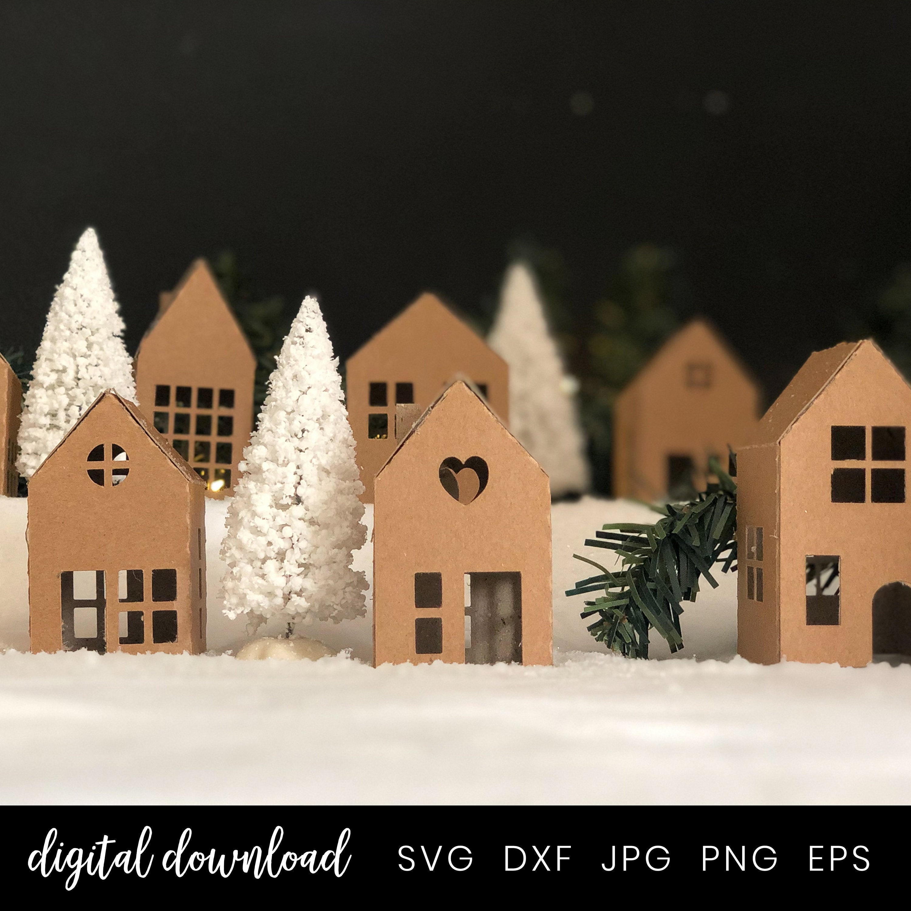 Download 6 Christmas Houses Christmas Winter Village Christmas Svg Etsy