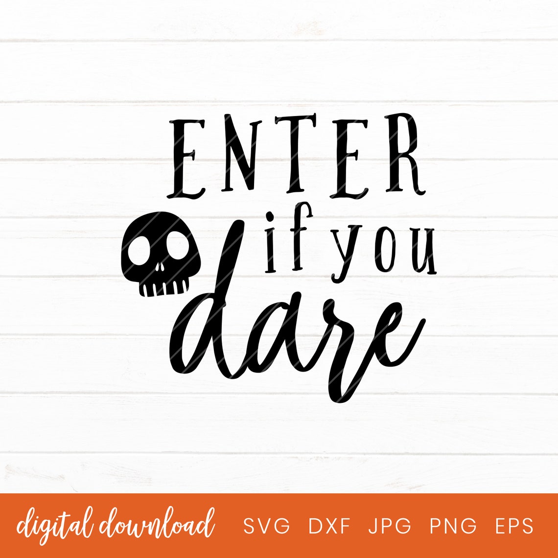 Enter if you Dare Halloween Svg Sign Halloween Vector | Etsy